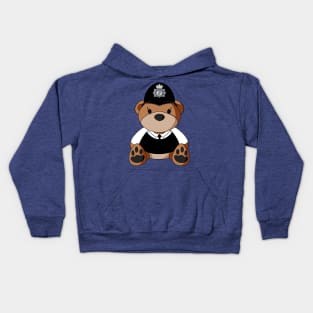 British Bobby Teddy Bear Kids Hoodie